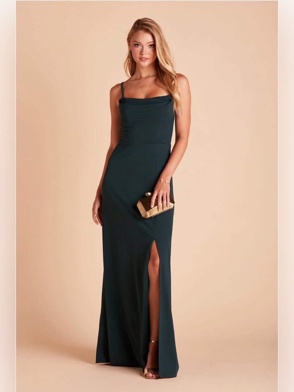 Birdy Grey Ash Crepe Dress Emerald